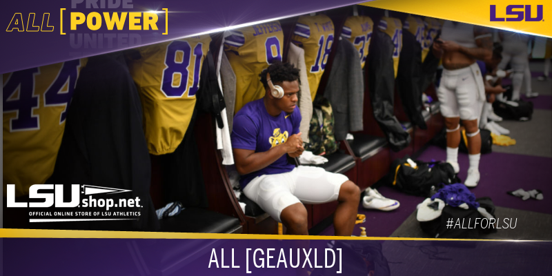 LSUfootball's tweet photo. It's Time. LSU-Mississippi State. #AllForLSU #LSUShop https://t.co/98pxcZzexb