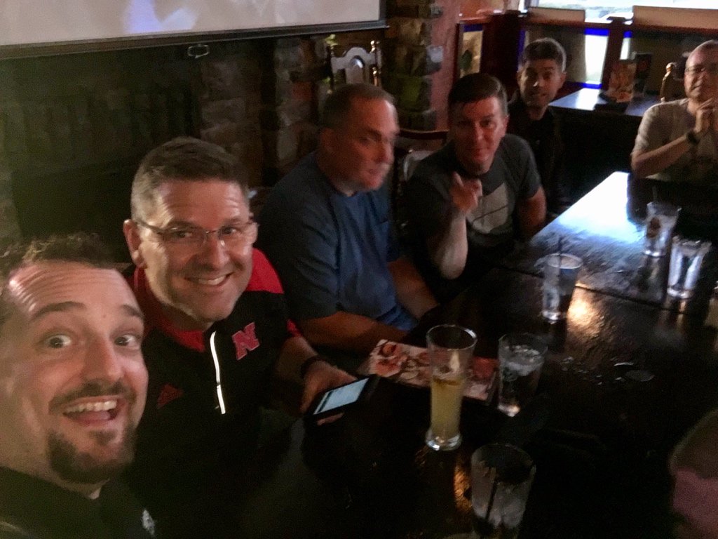 cscompton's tweet image. Podcaster table with @mccabeio @cskenney and @jcollison