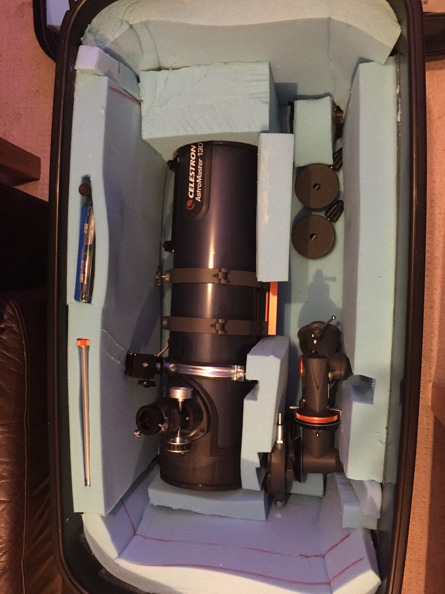 paperrocketman's tweet image. DIY telescope case #celestron130eq #picam