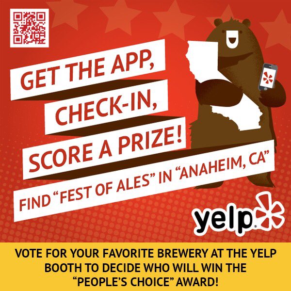 Don't forget to download the Yelp app during the event for sweet prizes!