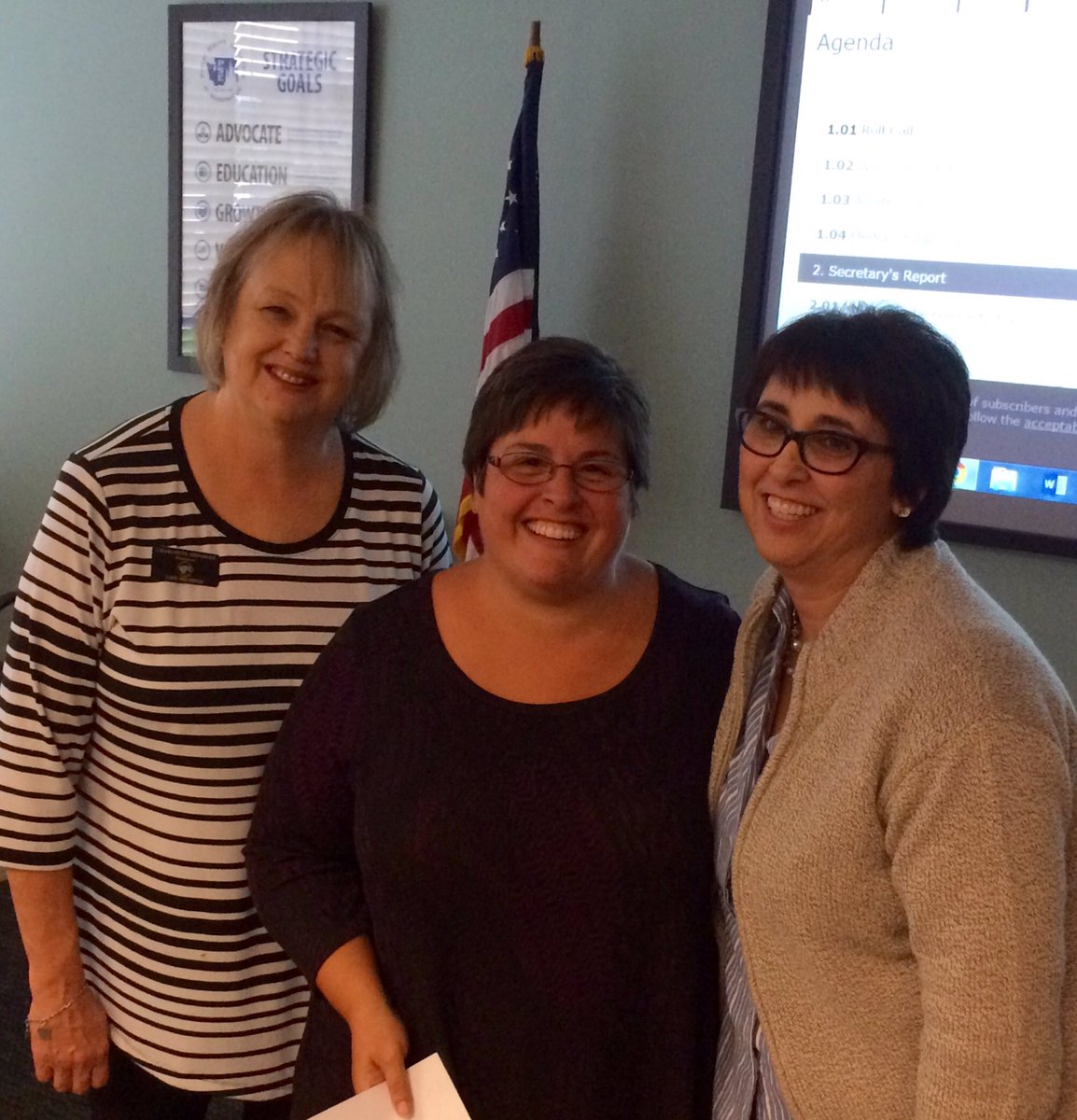PSEClassified's tweet photo. PSE Pres. Charlotte Shindler swore in Zone 2 Director Susan Olson & Zone 13 Director Angie Wedekind today. #PSEPower https://t.co/WKkOrg2gWG
