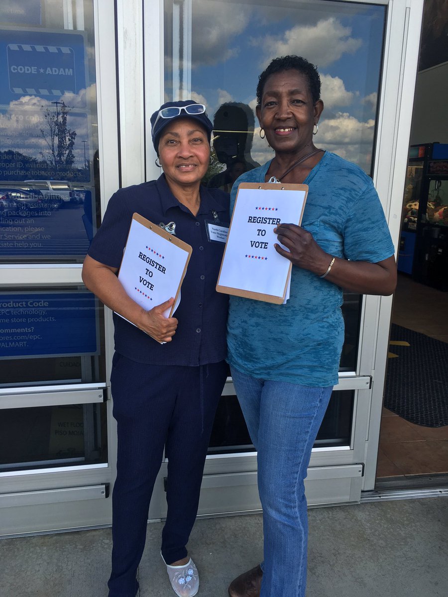 RowanCoDems's tweet photo. A.J. and Kathy are killing it today! getting all the forms #TurnNCBlue #R04R @HillaryforNC @NCDemParty https://t.co/BRx9JIbjGU