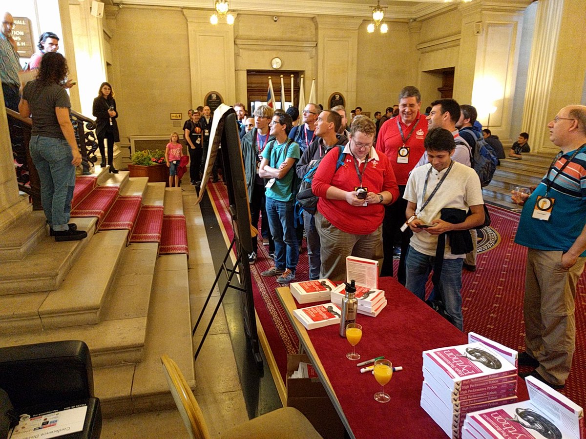 Book signing at PyConUK