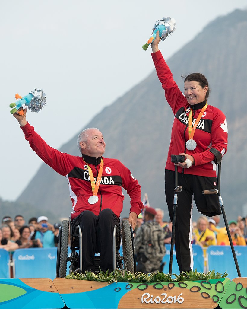 CanadianPM's tweet photo. Another #sailing win for @CDNParalympics! - our 2-Person Keelboat SKUD18 takes home #silver #Rio2016 #Paralympics https://t.co/gXNnSYsMqq