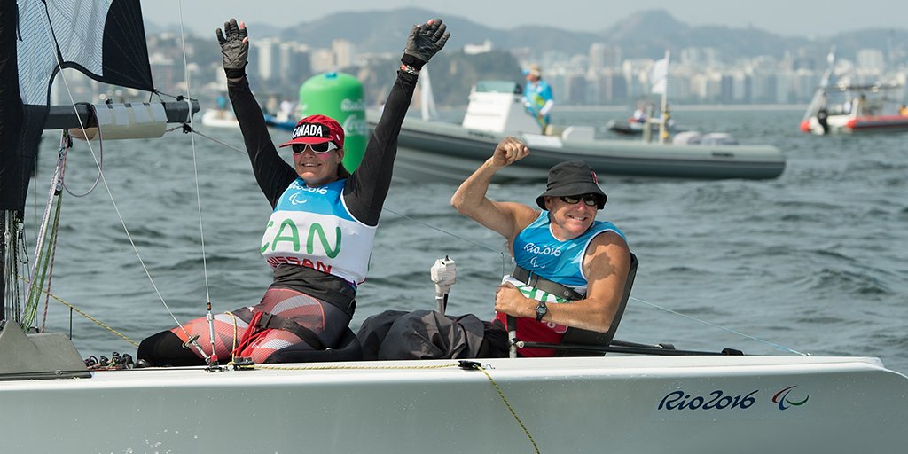 CanadianPM's tweet photo. Another #sailing win for @CDNParalympics! - our 2-Person Keelboat SKUD18 takes home #silver #Rio2016 #Paralympics https://t.co/gXNnSYsMqq