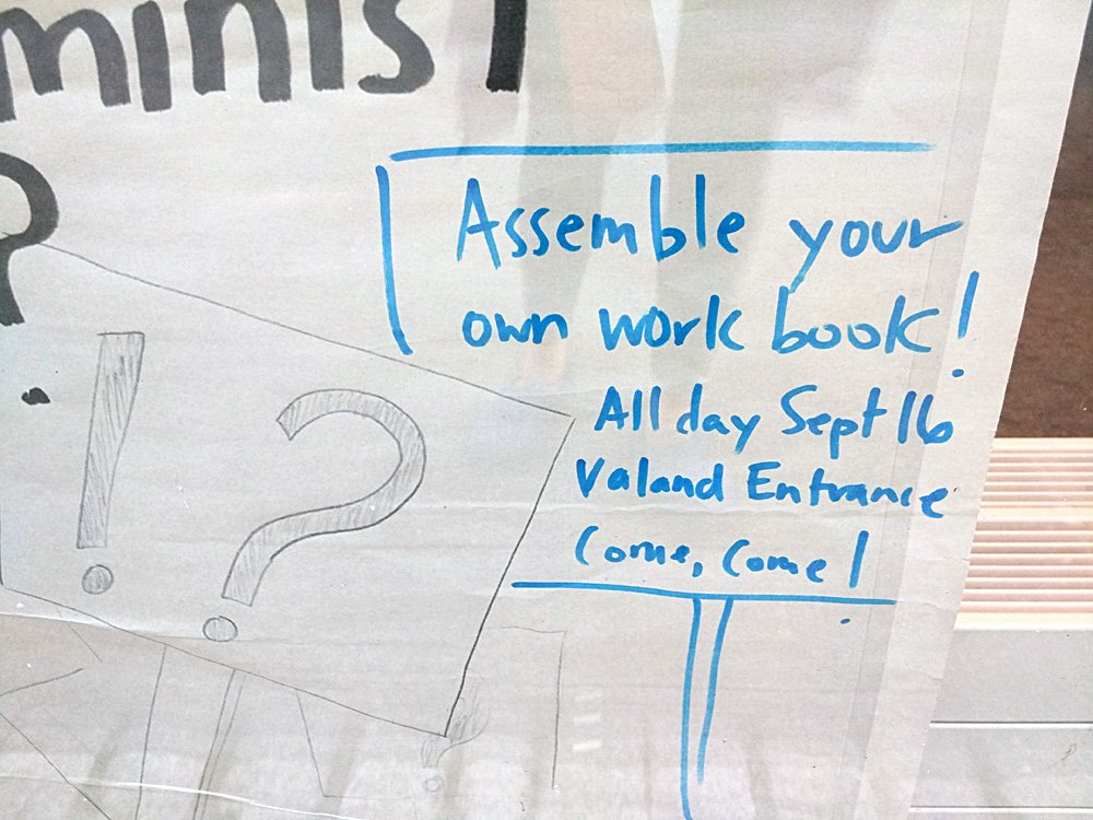 Workbook assembly day. Come, Come!  tmblr.co/ZjEpjg2CDRtjJ
#feministpedagogy <a href="/ValandAcademy/">Valand Academy</a>