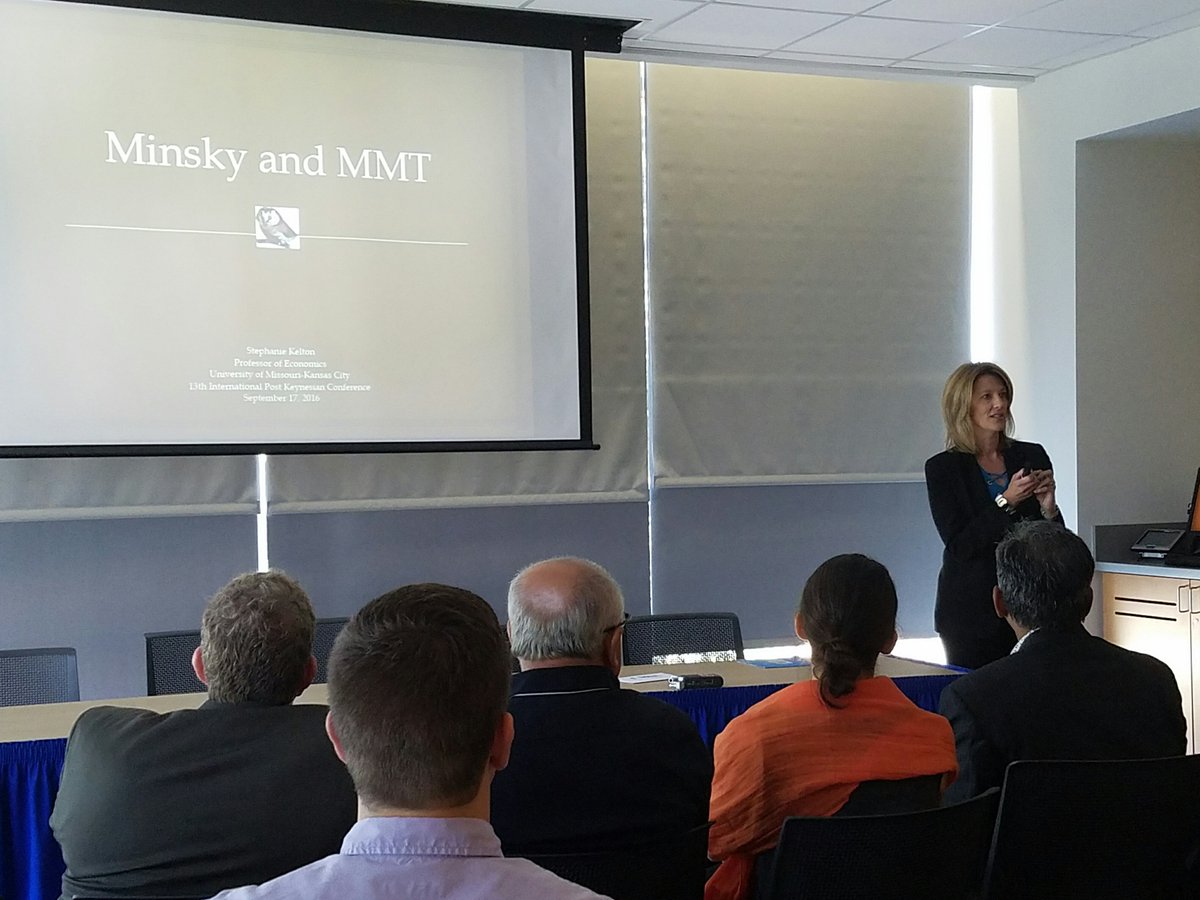 GISP_Tweets's tweet photo. Stephanie Kelton speaking at the #pk2016 conference. #MMT #Money #Minsky https://t.co/HafiDKYdlp