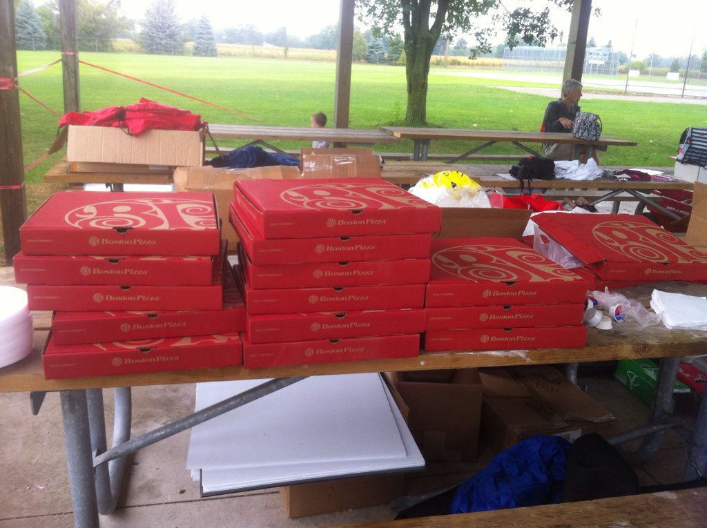 A HUGE thank you to <a href="/bpsimcoe/">Boston Pizza Simcoe</a> for donating all the delicious pizza for lunch! Much appreciated! #stridesforchange