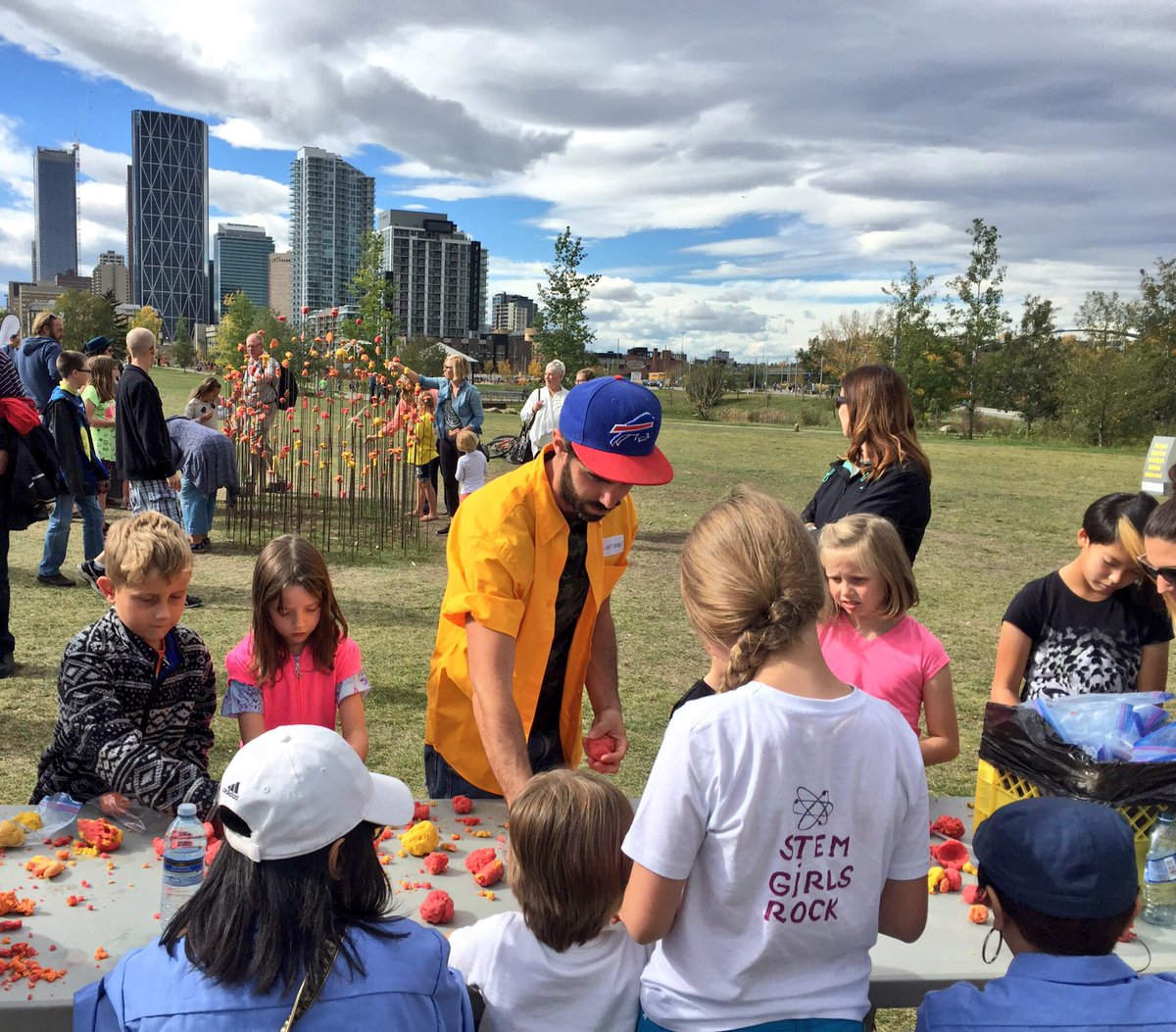 Add your #PlaydoughArt to the Explosion of Creativity installation <a href="/fortcalgary/">Fort Calgary Historic Site</a> #beakerhead #STEAM #yycevents