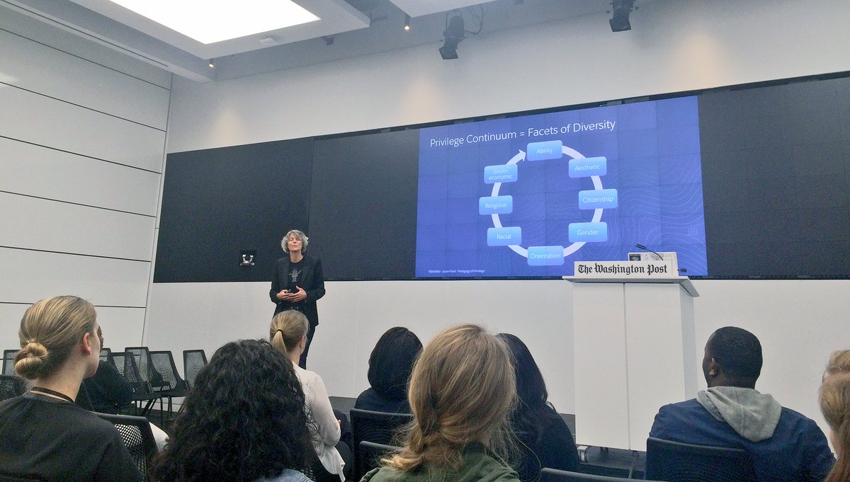 TeamWashPost's tweet image. Inclusion is vital to the tech community. @rockchick322004 of @salesforce #CodeHer16 #womenintech