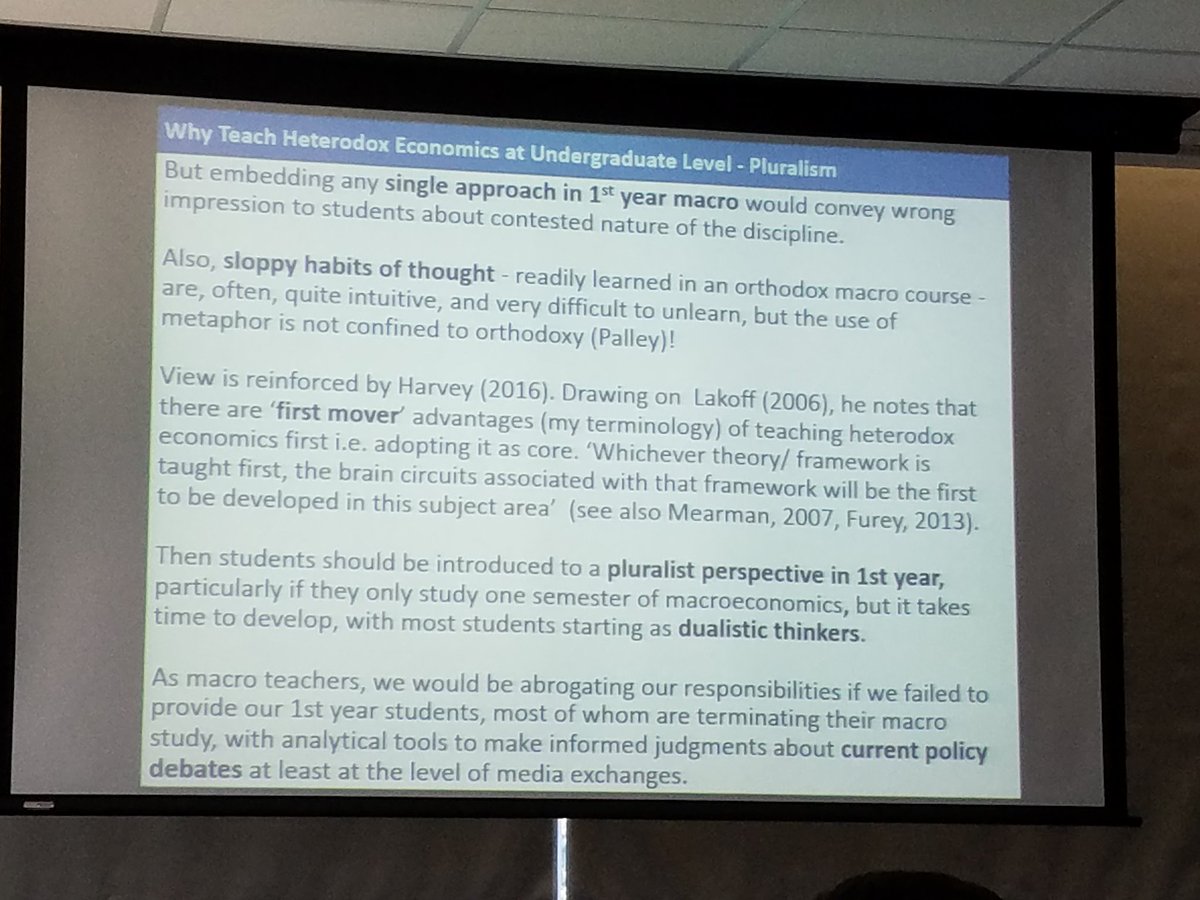 FadhelKaboub's tweet photo. Martin Watts speaking at the #pk2016 conference on #MMT #Pedagogy #Pluralism https://t.co/p0icCvrweW