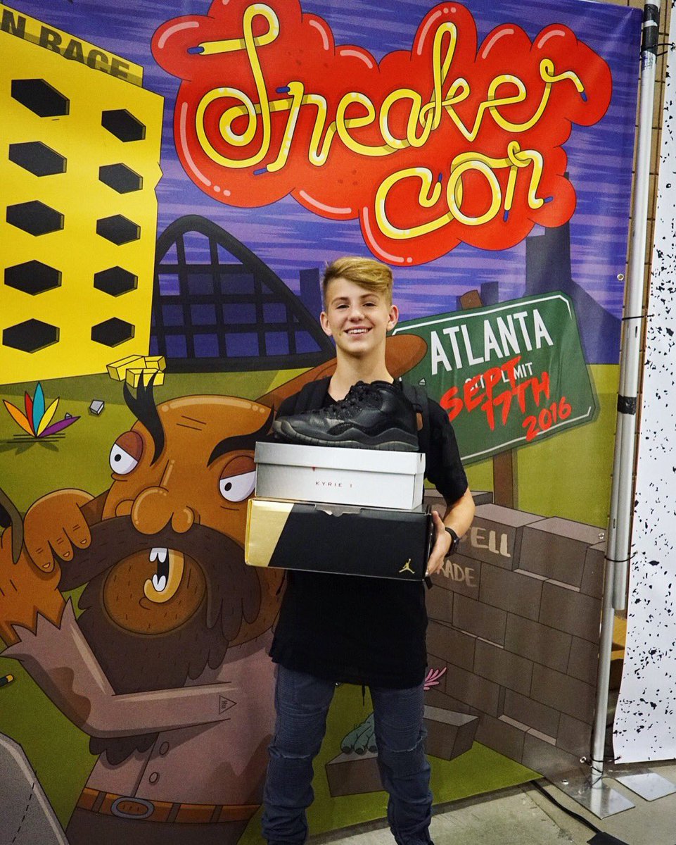 MattyBRaps's tweet photo. Spent the day @SneakerCon in ATL!  It was one of the most fun experiences I've ever had.  Picked up some sick shoes! https://t.co/Qq99L4LcWF