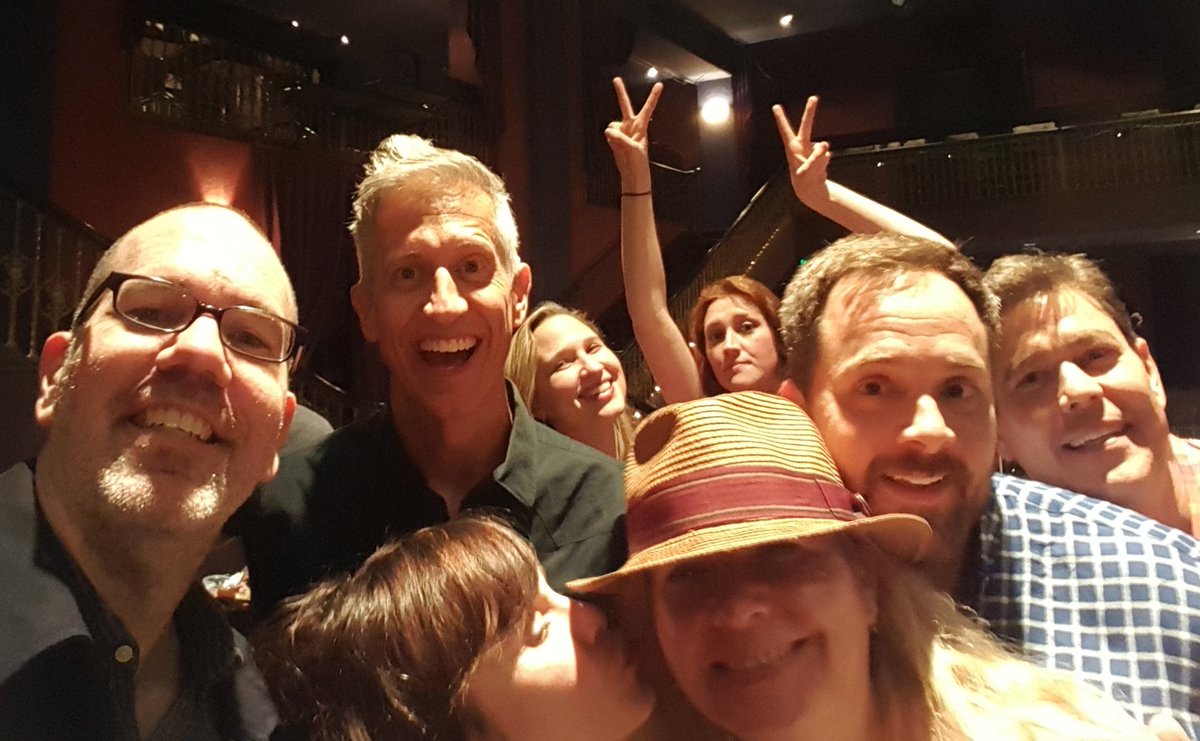 beththornley's tweet photo. We were all in a party-down mood after opening of #BadApplesMusical @ACTtheatre w/ @CircleXTheatre @BigBillsGirl https://t.co/ksBOWD5Jy7
