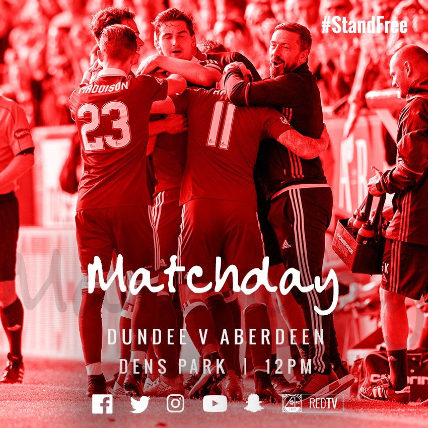 Morning Dons fans... It's matchday 6 of the season as we head to Dens Park! #StandFree  | #DonsLIVE