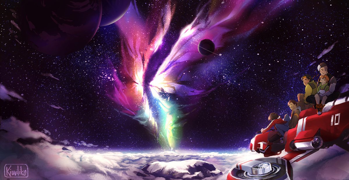 Nobody can tell me the Voltron crew don't fly out for the sheer beauty of space sometimes.
