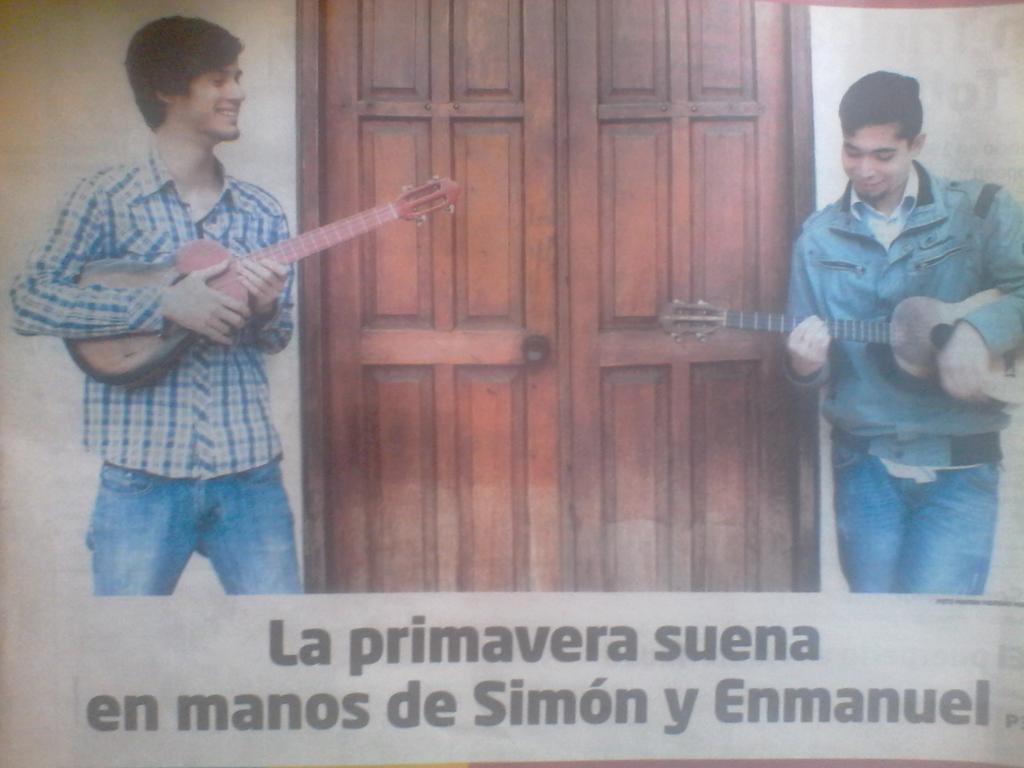 Este próximo viernes 23 y sábado 24 de Septiembre Concierto en 4 cuerdas con Simón y Enmanuel inversión 500Bs.