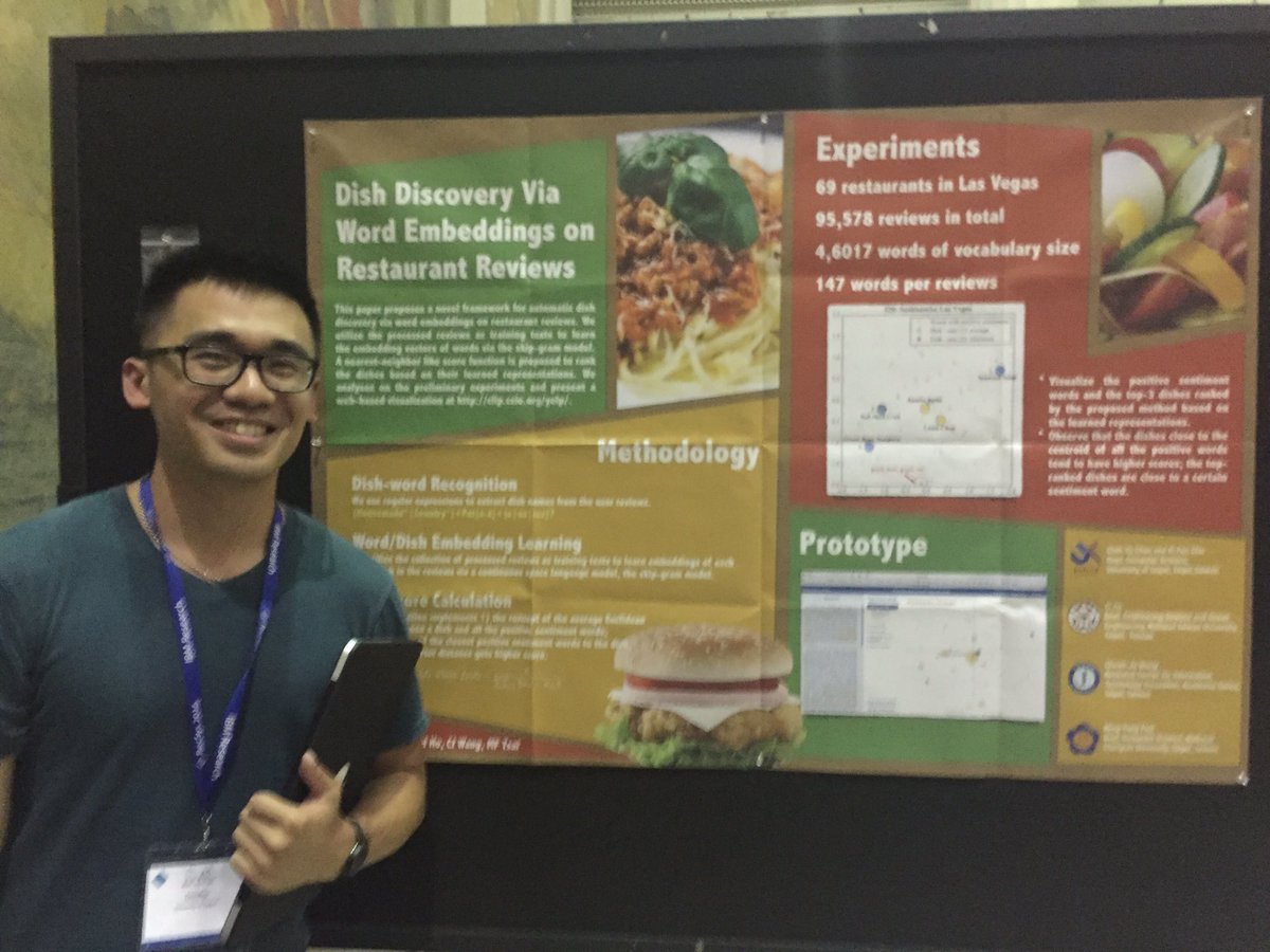 taoyeah's tweet image. Best poster award? Delicious #recsys2016 by @denffer18