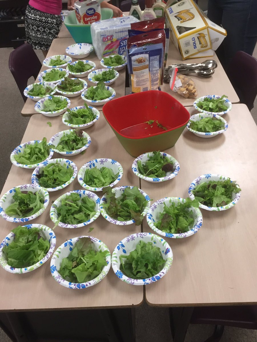Yesterday we celebrated our harvest with a salad party that fed 27 students from our <a href="/TowerGarden/">Tower Garden</a> #fresh #healthy