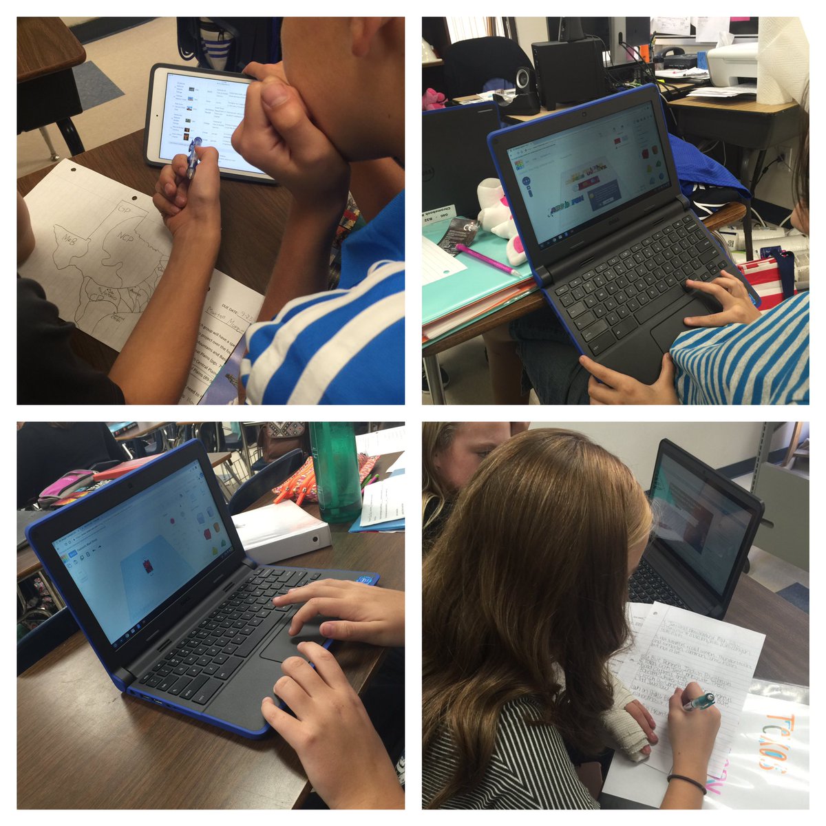SMSRaiderNation's tweet photo. Raiders Use 3D Software to create designs to be printed for Texas History project.  #BISDShines ##smsraidernation https://t.co/5E03WaJ2WE
