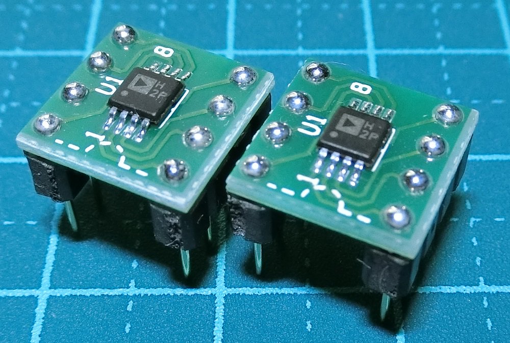 はんてん@うつせみワークス on Twitter: "ADA4896-2を秋月変換基板にオン #アナデバを掘る https://t.co ...