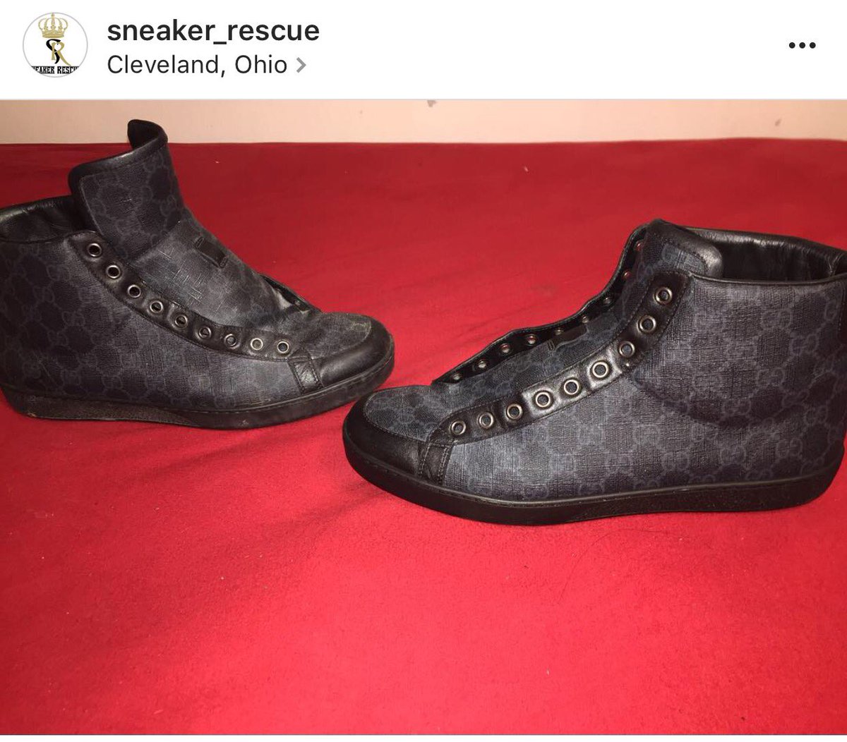 SneakerRescue's tweet photo. Deep Clean on these Gucci Shoes. Dm for more info https://t.co/ql41MuRz7v