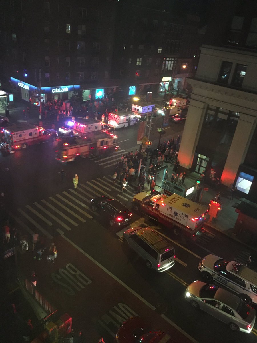 russellwiley's tweet photo. Got explosions in NYC (rumored in trash bins) and MSM is asleep at the wheel as always #NYCExplosion https://t.co/gLIXS1pYL6