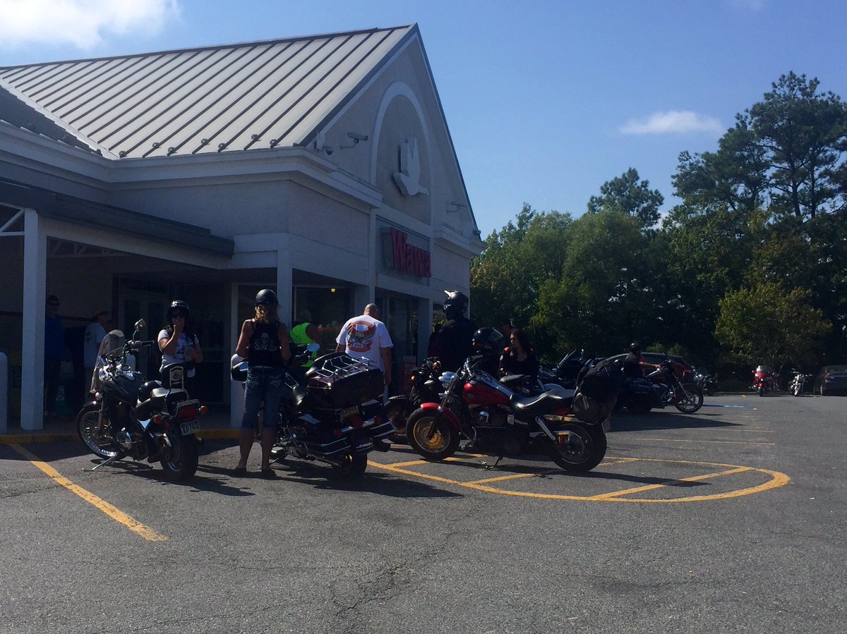 kittymayo7101's tweet photo. Loving the Bikers at @Wawa #BikeWeek2016 #OceanCityMaryland #Bikers https://t.co/eySZO4RQqG