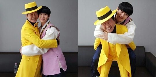 13elieveSG's tweet photo. [HQ PIC] 160917 TV Daily Update - Heechul having cute interactions with his senior singer ^^ [2P] https://t.co/7olVJlFQlM