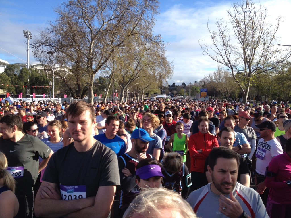 Well we made it. Legs will pay for it tomorrow. City to Bay 2016