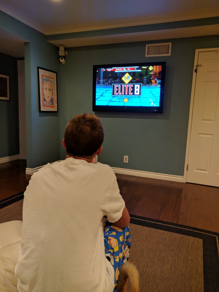 yaniv05's tweet photo. At home watching @srsportaquatics  #elite8 #waterpolo tournament @Niko_Waisman https://t.co/W0XGatxMms