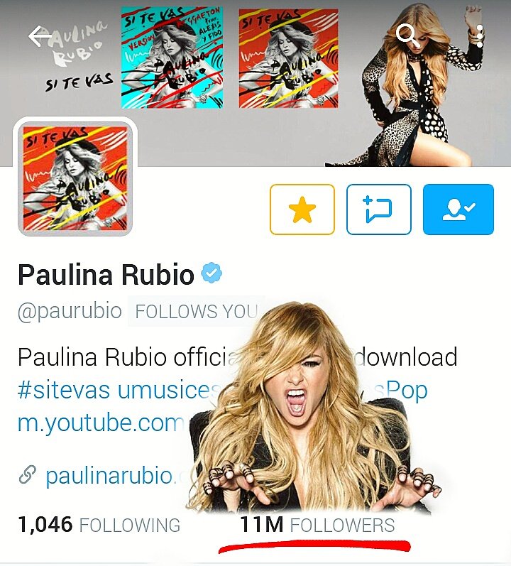 aaronferrety's tweet photo. Yeahh! @paurubio Ya 11 millones de seguidores en twitter!😍👏👏🎆🎇🎇🎆🎉🎊 Felicidades Queen👑 ❤💖 vamos por más!😍🔥🔥 #MeQuemas https://t.co/OO564D6zH0