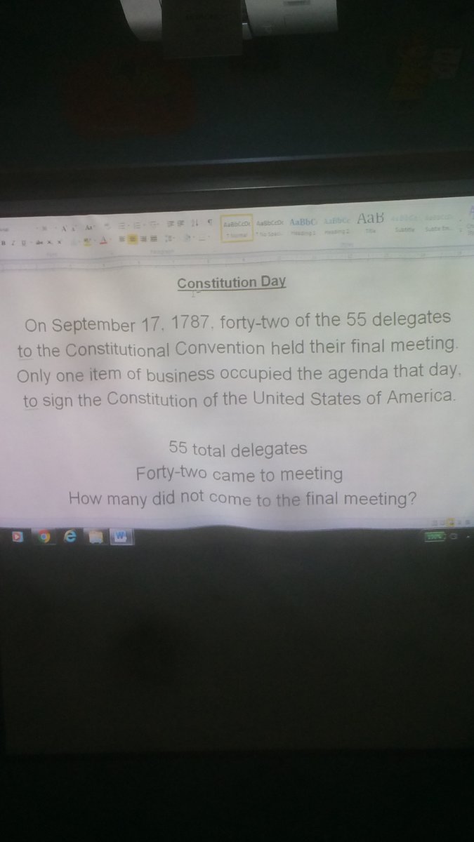 DeedsLori's tweet photo. 3rd grade loved Constitution Day Math! We learned about delegates and signing of the Constitution. @HighlandlakesEl https://t.co/DZRzvHfr6g