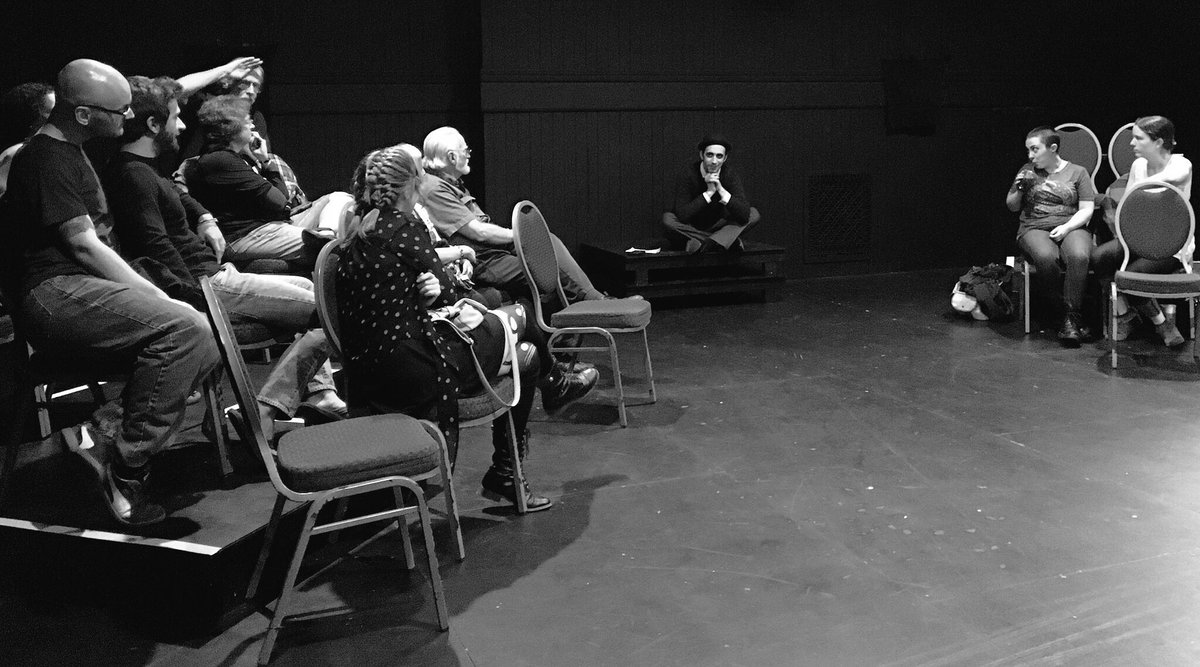 OUTLOUDTheatre's tweet photo. Thank you to @dnandorodgers for leading a thought provoking and conversational talk back for #Coriolanus! https://t.co/p916pIzieE