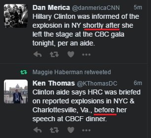 Media caught lying about Hillary Clinton briefing on Chelsea bombing!