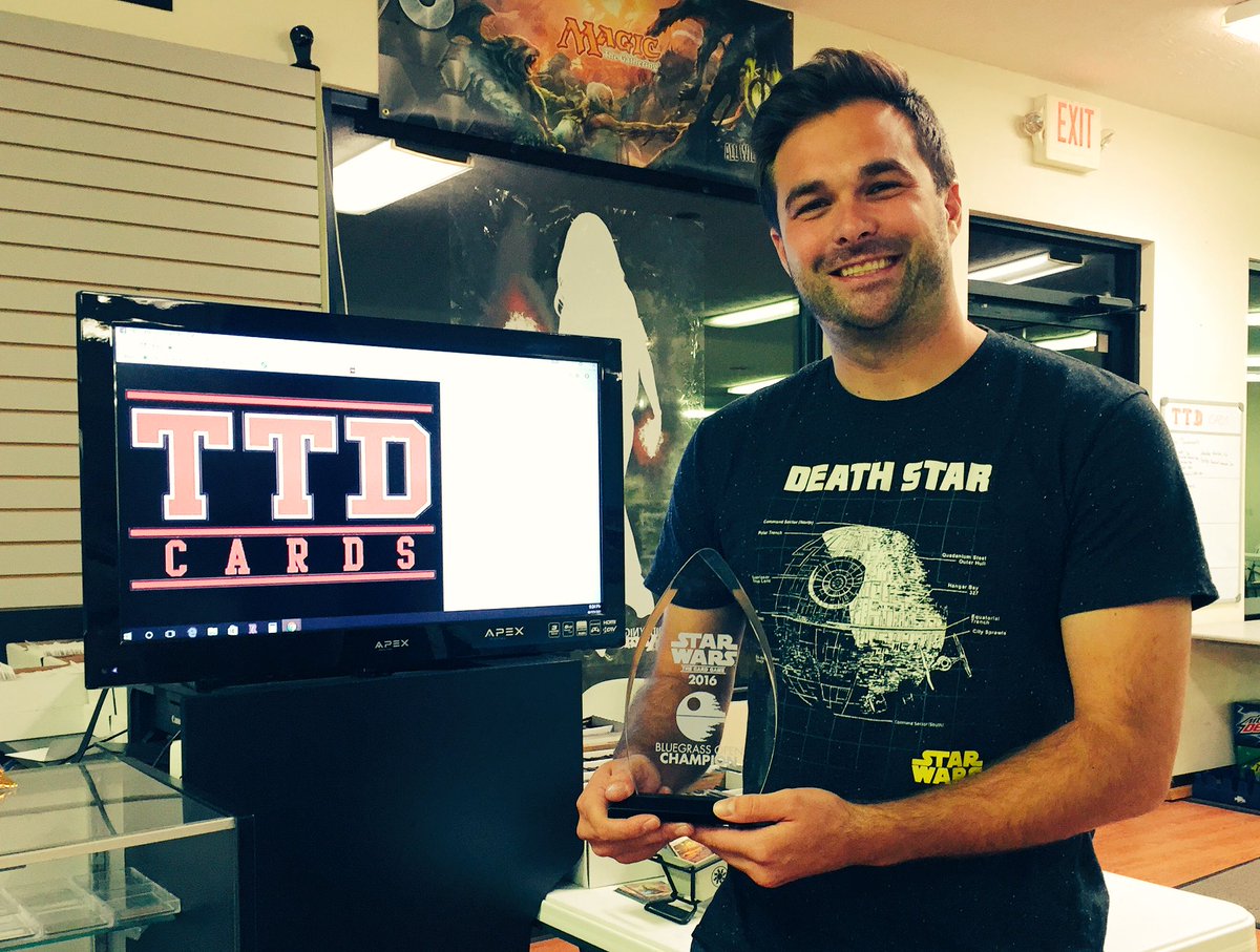 BluegrassOpen's tweet photo. Congratulations to @CooMasterCoo for winning the 1st Annual #BluegrassOpen. Thanks to TTD Cards, see you next year!! https://t.co/qthY9GUZQV