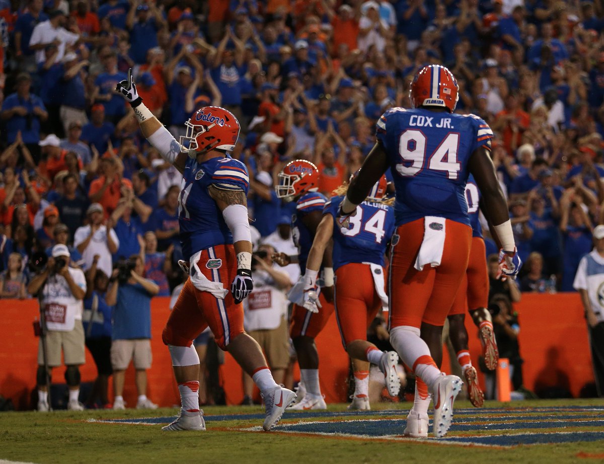 SECNetwork's tweet image. That 🐊 Defense!

The @FloridaGators allowed 53 yards tonight, the FEWEST in school history. bit.ly/2cvqIvu