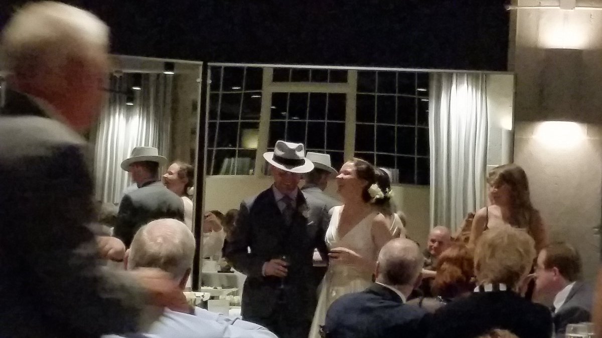CheriseLakeside's tweet photo. Time for the Toast!  #CSIKraken #csiwedding https://t.co/cVVDngFze3