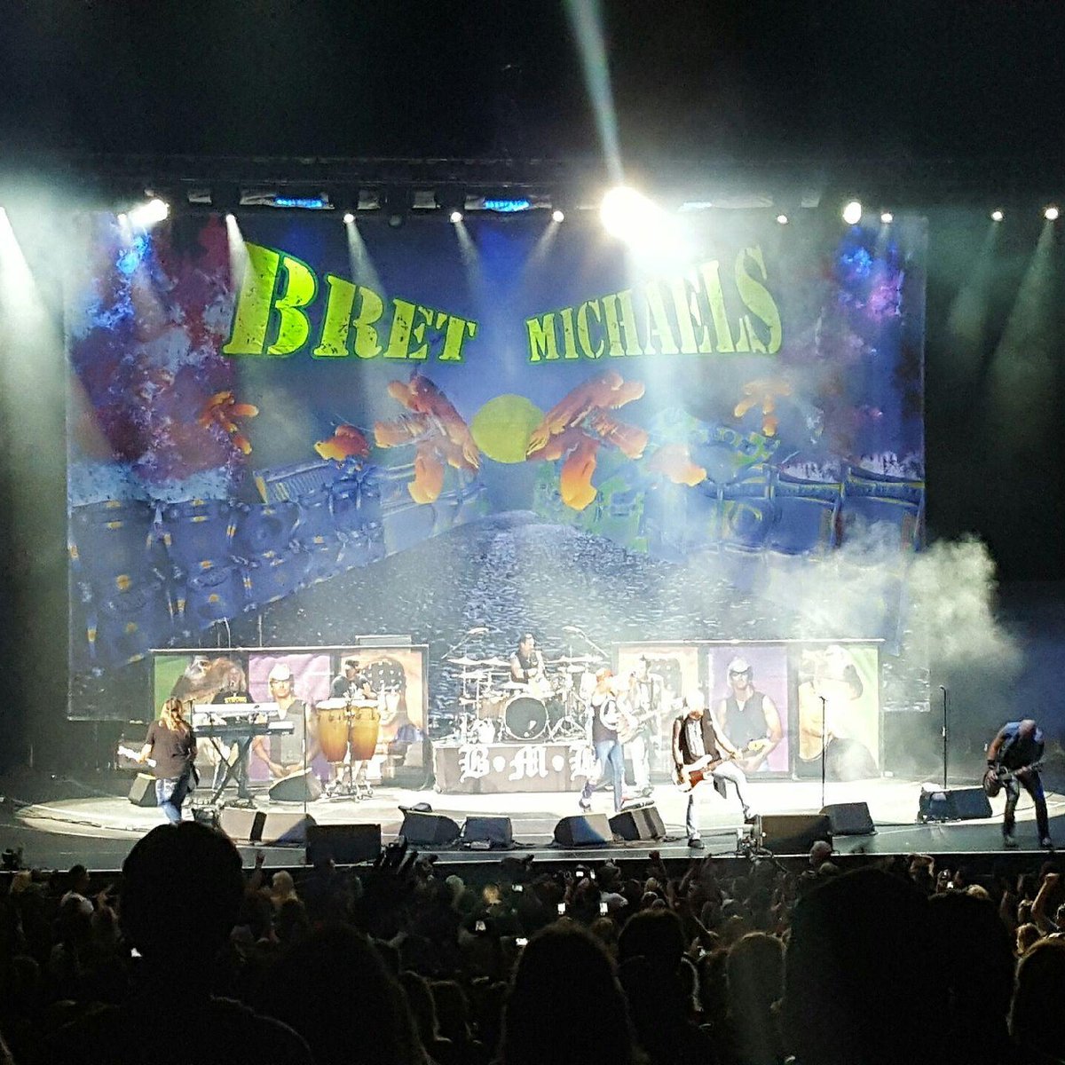 hairnationfest's tweet photo. Bret is killing it right now! https://t.co/qUBN2pM4ZN
