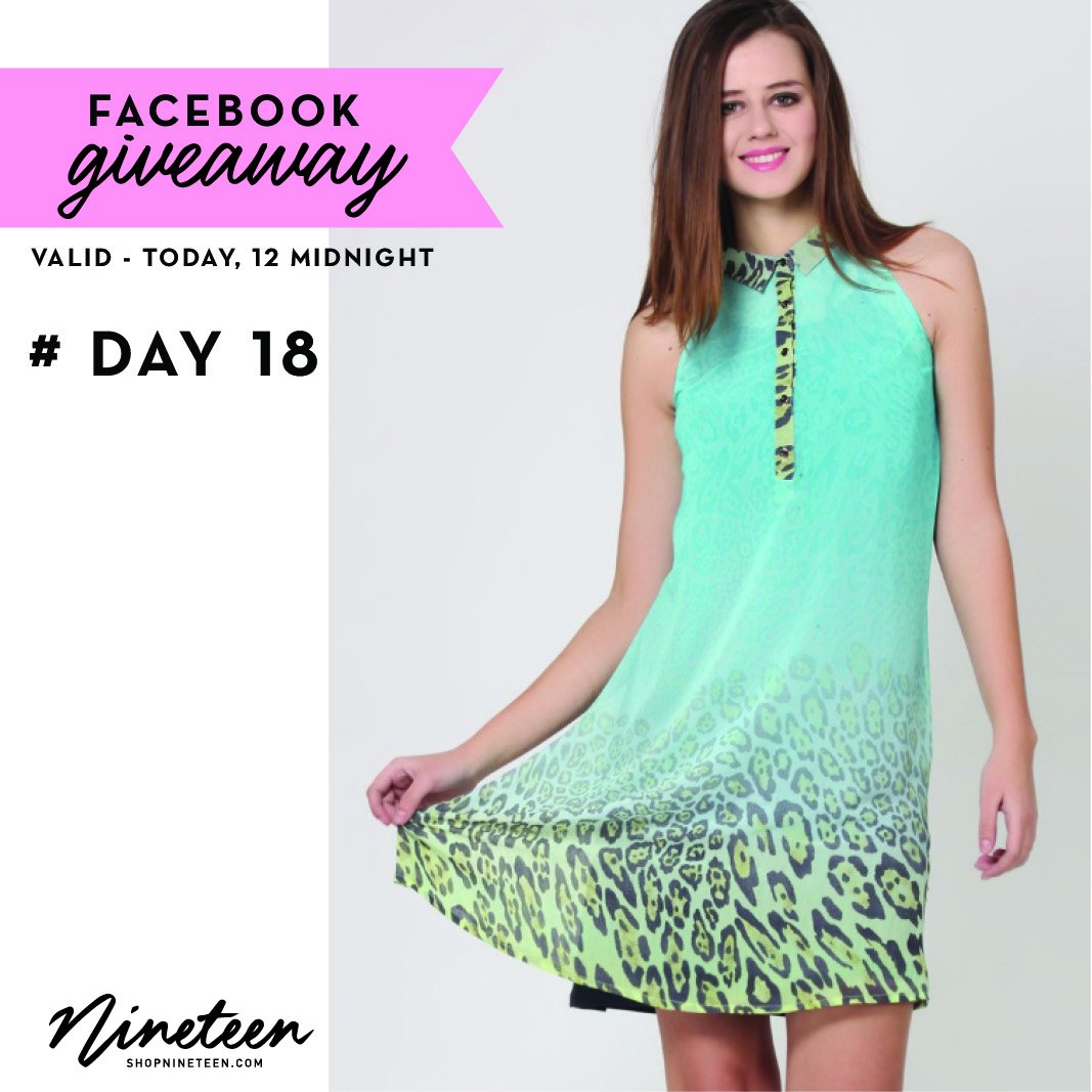 shopnineteen's tweet photo. #25daysofgiveawaymadness on #Facebook 
Participate Now! #shopnineteen #giveaway
#DAY18 https://t.co/E5h86Ln692 https://t.co/6wv8UrVpqF
