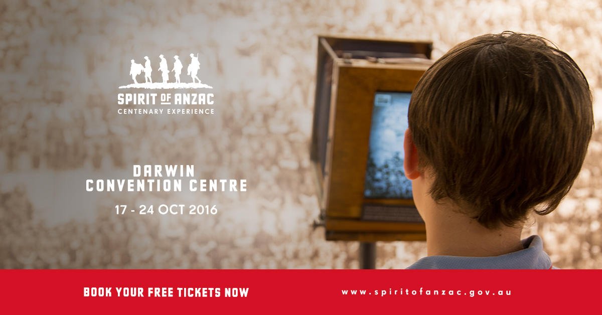 NT_Australia's tweet photo. #NTevent - Take a brief journey back in time at the Spirit of ANZAC https://t.co/BPE02hz5t4 https://t.co/KzxuuczC7x