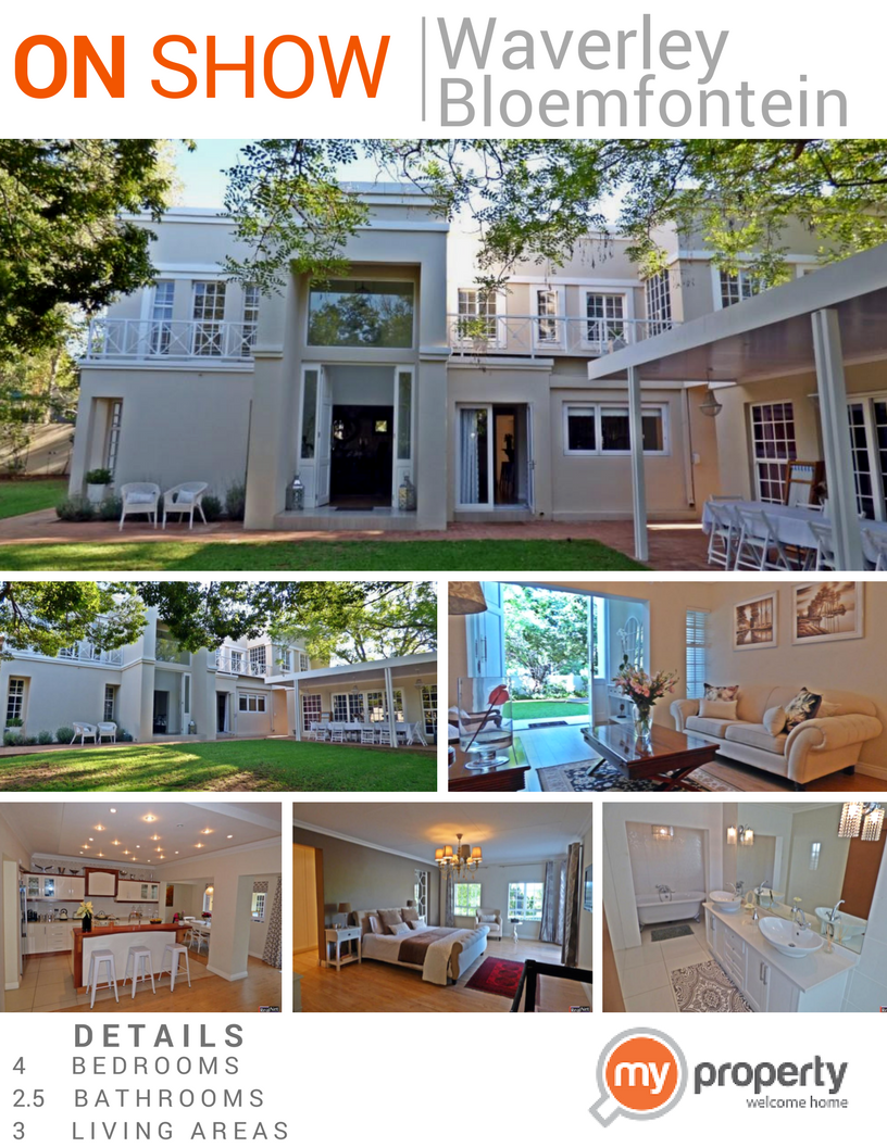 Nestled in Waverley, Bloemfontein our #MyPropertyOnShow pick is a stunning light-filled home bit.ly/2czscHl