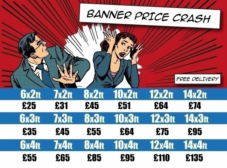 #banners hemmed with eyelets ready to hang. with free P&amp;P #barnsley #sheffield #yorkhour #huddersfield #wakefield