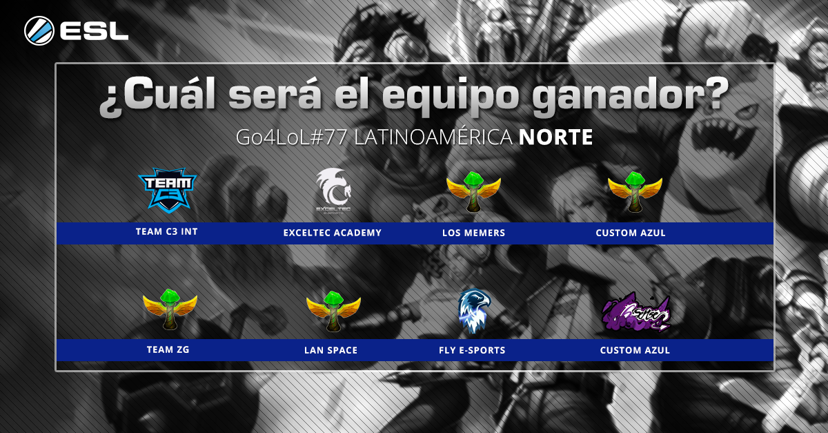 ESLlatam's tweet photo. ¿Quién será el mejor de la semana en #Go4LoL77 #LAN? ¡Apoya a tu favorito! https://t.co/IHqIsy4MoD https://t.co/jJvn76rtOQ
