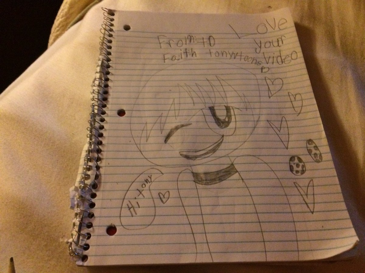 Faith27863231's tweet photo. @TonyvToons #awsomeguy I drow a picture of you your videos are awesome β€οΈ https://t.co/HocU6thAqh