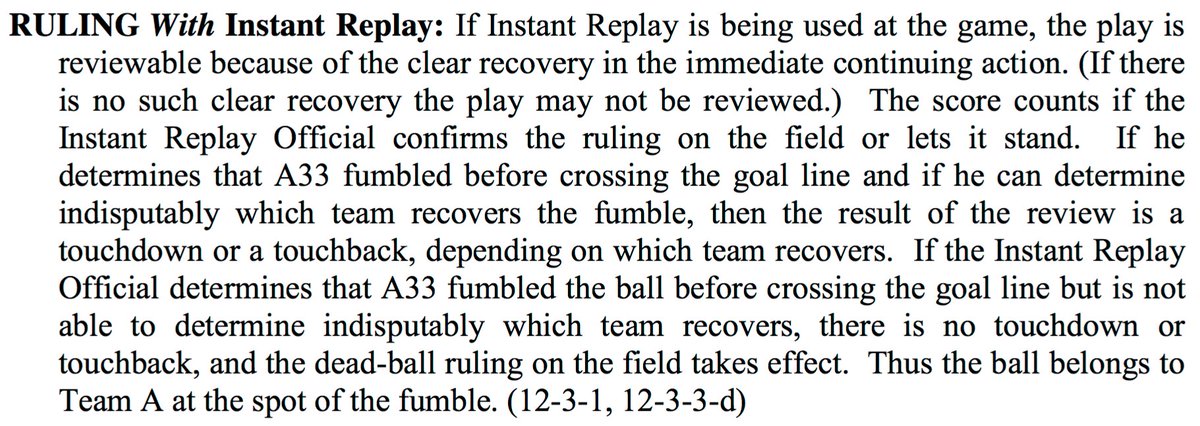 I believe this is the relevant rule in the Texas-Cal intentional fumble situation
