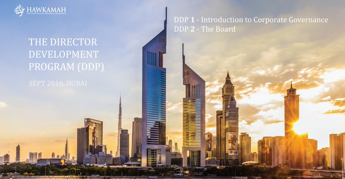 Register now for #Hawkamah's leading #CorpGov development program DDP. hawkamah.org/professional-d…