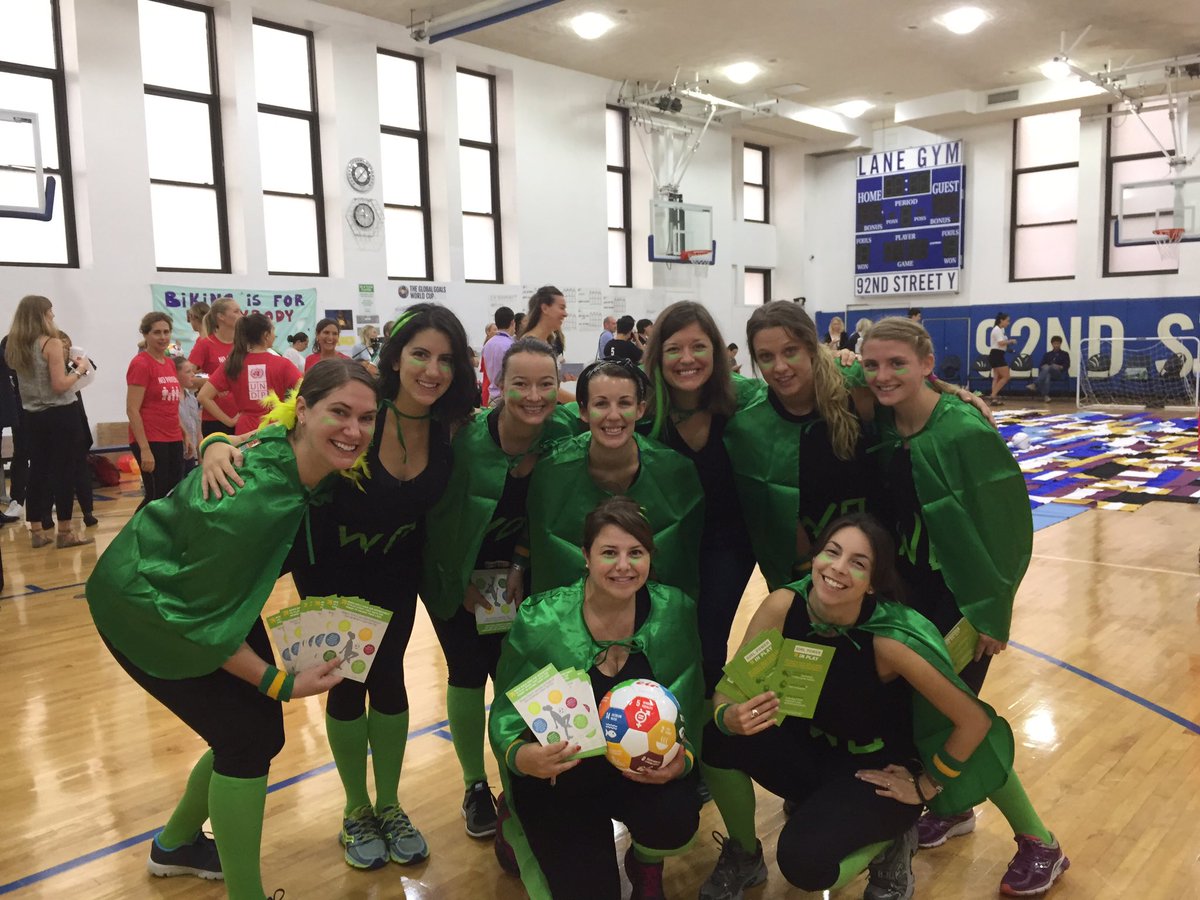 WomenDeliver's tweet photo. We're are geared up and ready to go at the #ggworldcup! ☘️🍏🐸⚽️ #AllGreenEverything #goals5 #girlpowerinplay https://t.co/eY4mlOtoz0