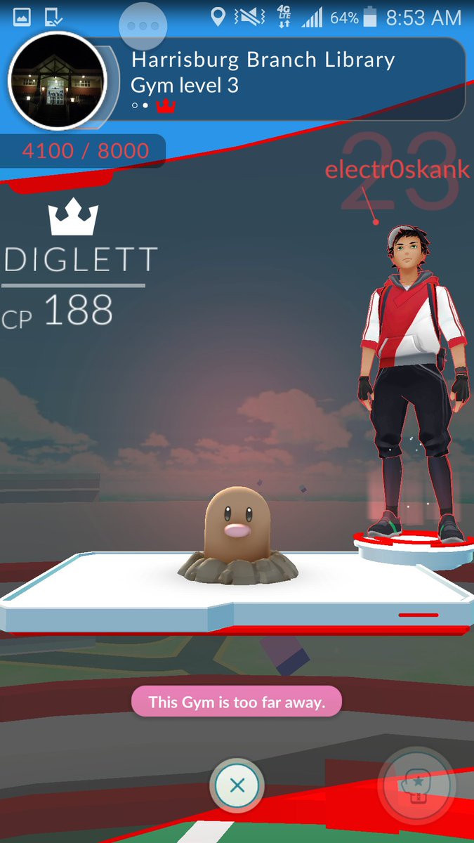 electr0skank's tweet image. Take our gym right in front of us and we send a message.  #teamrocket #teamrocketgo #pokemongo #pokemon