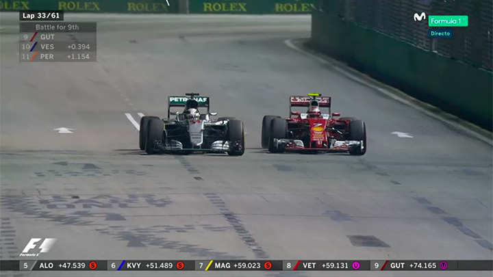movistar_F1's tweet photo. Kimi no titubea. #SingaporeGP https://t.co/vv9Km2enPC