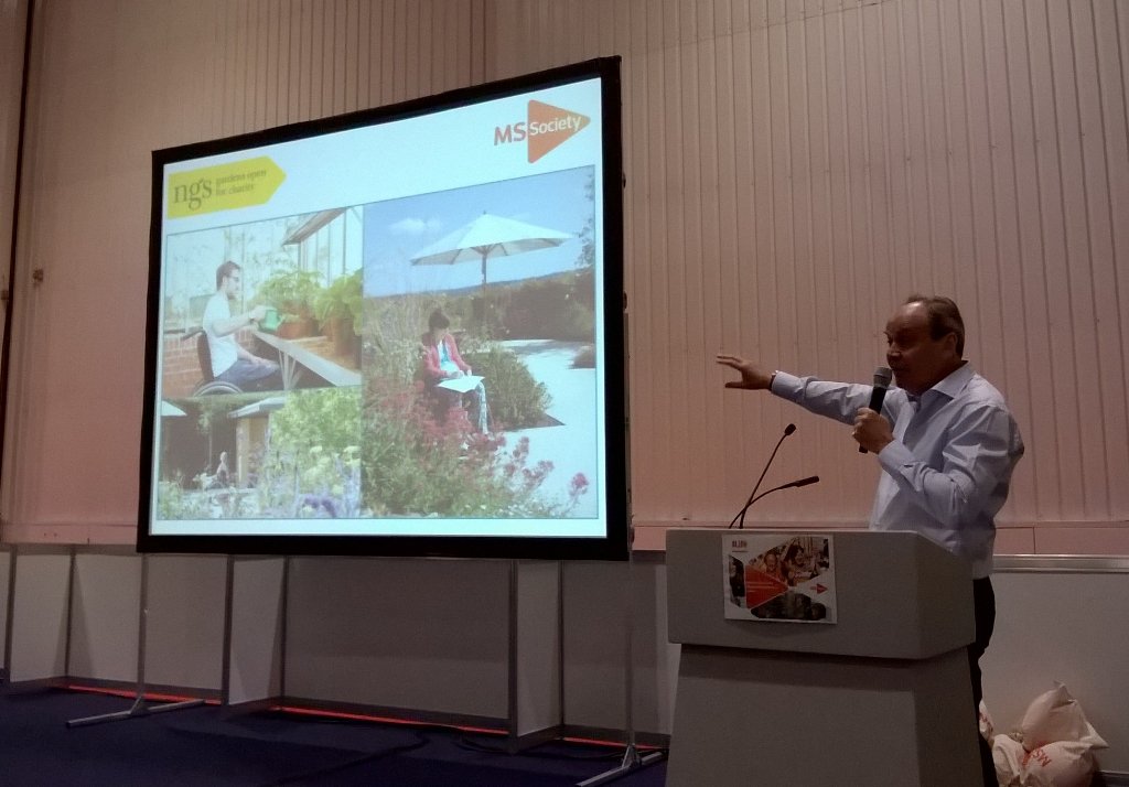 clarechater's tweet image. Great session from @GeorgePlumptre @NGSOpenGardens at @mssocietyuk #MSLife2016 on gardens for health &amp;amp; wellbeing.